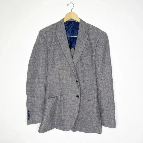Coppley Mens Wool 2 Button Blazer Jacket Size 44 Regular - Picture 2 of 7